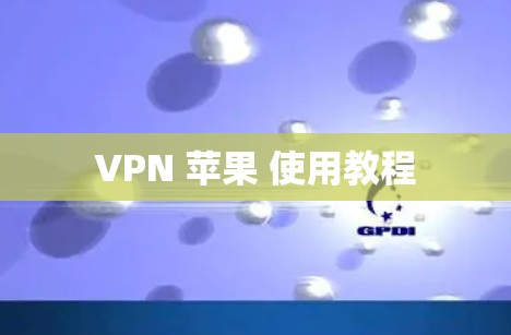 VPN 苹果 使用教程